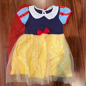 Snow White Costume with Cape Size 12-24 months
